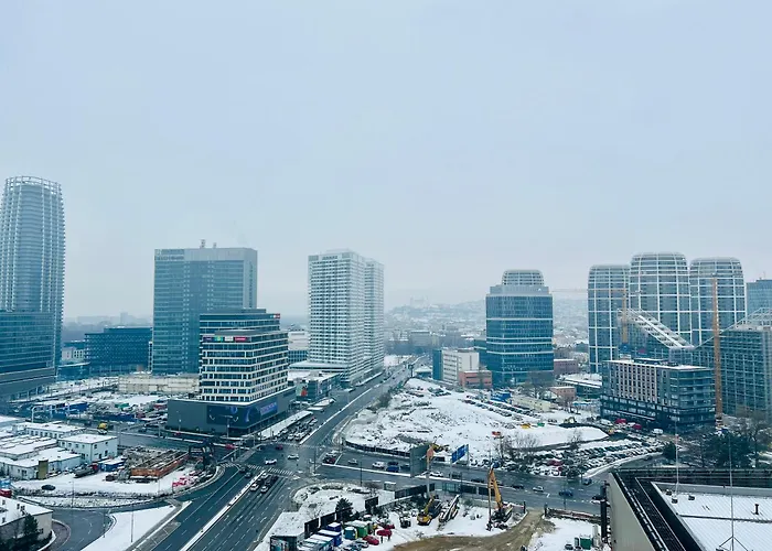 アパート Stylish 19th-floor Klingerka With Stunning Castle Views & Free Parking